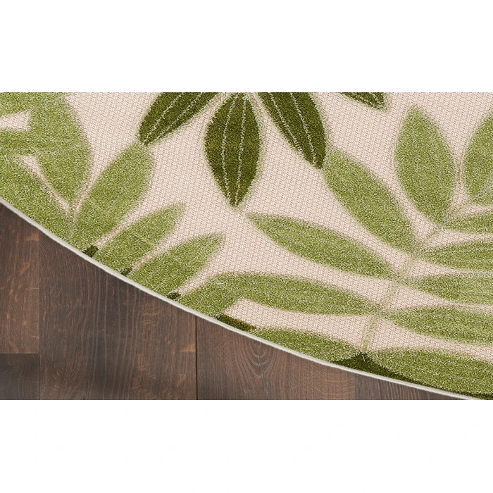 Nourison Aloha Ivory Green ALH18 7 ft. 10 in. Round Rug