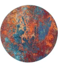 Nourison Celestial Round Area Rug CES08-Atlantic