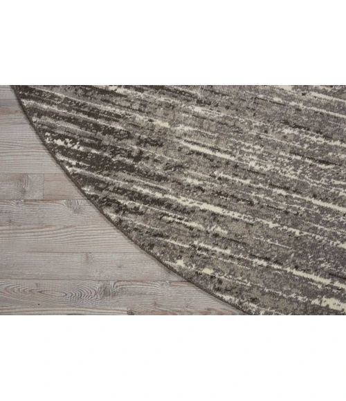 Nourison Twilight Round Area Rug TWI14 Smoke 8' Round