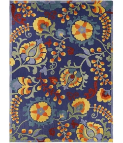 Nourison Aloha Navy Multicolor ALH17 10ft. x 14ft. Rect. Rug