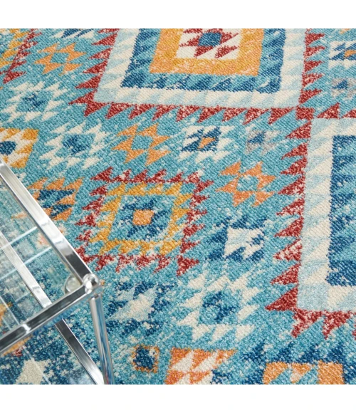 Nourison Passion Area Rug PSN47-Blue/Multicolor