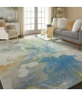 Nourison Prismatic Seafoam PRS16 12 ft. X 15 ft. Rect. Rug