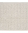 Nourison Natural Texture Ivory Beige NTX01 5ft. Square Rug