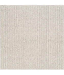 Nourison Natural Texture Ivory Beige NTX01 5ft. Square Rug
