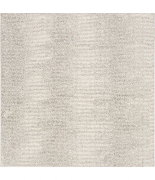Nourison Natural Texture Ivory Beige NTX01 5ft. Square Rug