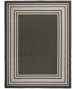 Nourison Home Horizon Indoor/Outdoor HOZ03 Black 8 ft. X 10 ft. Area Rug