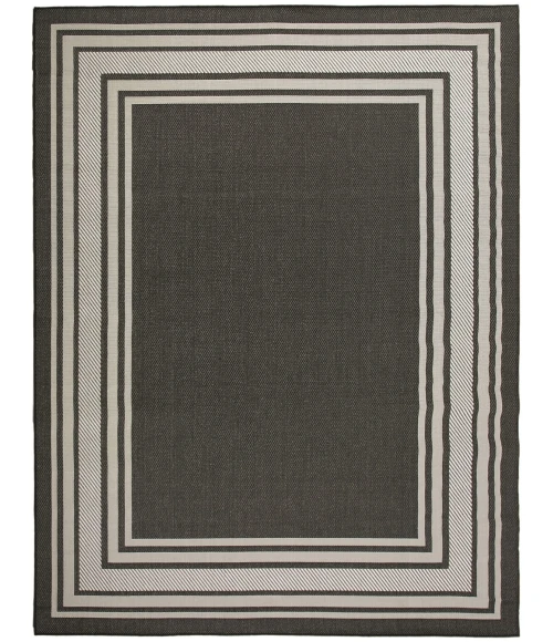 Nourison Horizon Indoor/Outdoor Black HOZ03 8 ft. X 10 ft. Rect. Rug