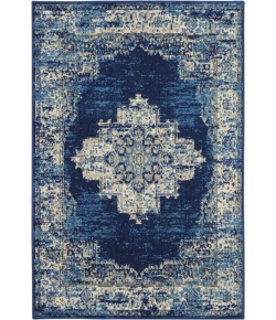 Nourison Home Grafix GRF14 Navy Blue 3 ft. 9 in. X 5 ft. 9 in. Area Rug