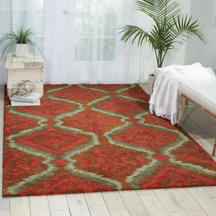 Nourison Home Tahoe Brown MTA06 7ft.9in. x 9ft.9in. Rect. Rug