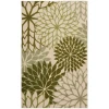 Nourison Home Aloha ALH05 Ivory Green 6 ft. X 9 ft. Area Rug