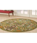 Nourison Allur Sage Ivory ALR03 4 ft. Round Rug