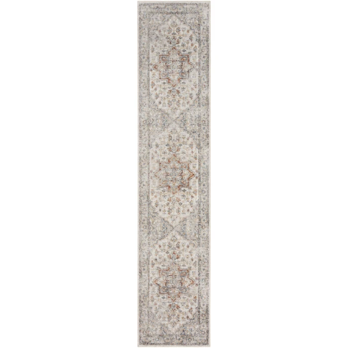 Nourison Astra Machine Washable Area Rug ASW12 Grey/Multi