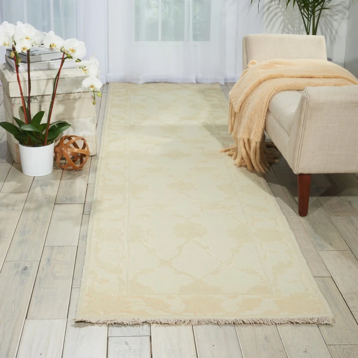 Nourison Home Silk Pointe Cream / Ivory SKP1 2ft.6in. x 10ft. Rect. Rug