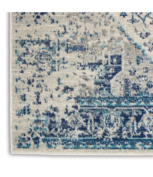 Nourison Tranquil Area Rug TRA06-Ivory/Light Blue
