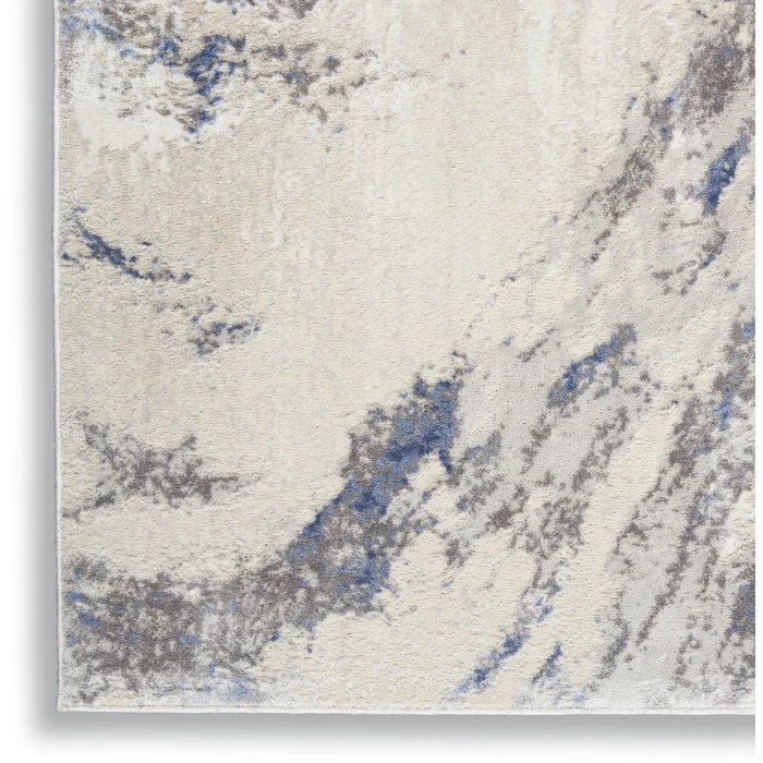 Nourison Home Silky Textures Blue SLY03 3ft.11in. x 5ft.11in. Rect. Rug
