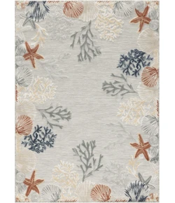 Nourison Home Suncoast Grey SNC04 5ft.3in. x 7ft.3in. Rect. Rug