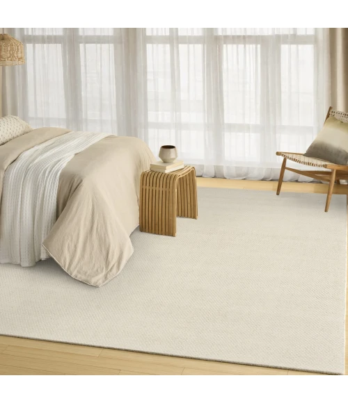 DKNY Pure Rows Cream / Ivory ROW01 5ft.3in. x 7ft.3in. Rect. Rug