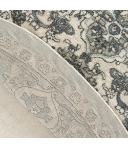 Nourison Home Quarry QUA05 Ivory Blue 4 ft. Round Area Rug