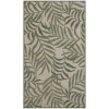 Nourison Home Garden Oasis GOA01 Ivory Green 2 ft. X 4 ft. Area Rug