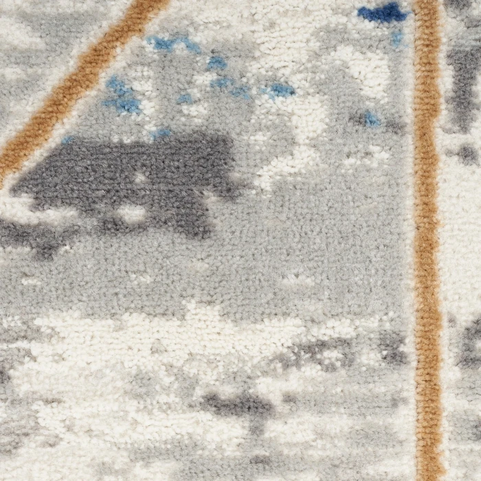 Nourison Elation Area Rug ETN12 Grey/Multi 7'10" x 9'10"