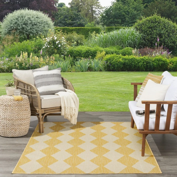 Nourison Positano Yellow POS04 5ft. x 7ft. Rect. Rug