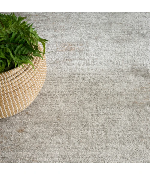 Nourison Dekor Grey DEK07 4 ft. X 6 ft. Rect. Rug