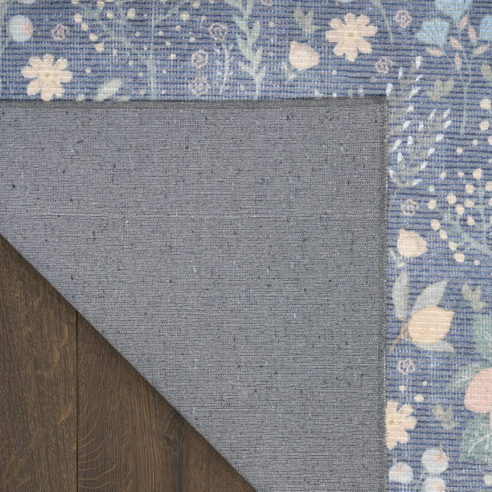 Nourison Home Botanical Washables Blue BOT04 2ft. x 6ft. Rect. Rug