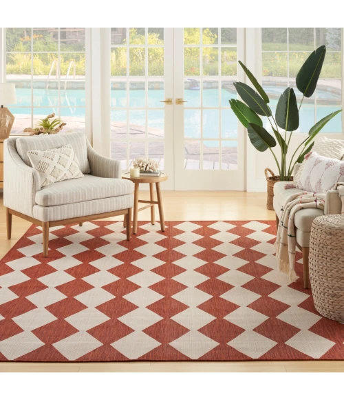 Nourison Positano Terracotta POS04 9 ft. X 12 ft. Rect. Rug