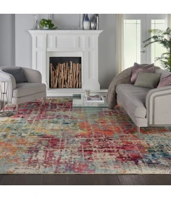 Nourison Home Celestial CES13 Pink Multicolor 9 ft. X 12 ft. Area Rug