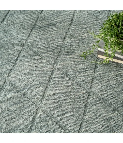 Nourison Wool Haven Blue WOH01 7 ft. 9 in. X 9 ft. 9 in. Rect. Rug