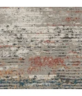 Nourison Rustic Textures Area Rug RUS12 Grey/Multi 5'3" Round
