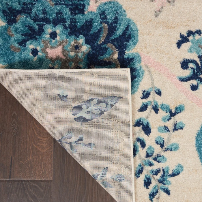 Nourison Tranquil Area Rug TRA02-Ivory/Light Blue