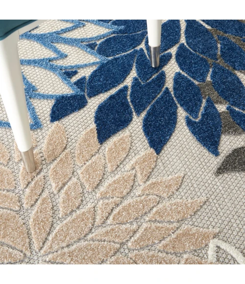 Nourison Aloha Area Rug ALH05-Blue/Multicolor