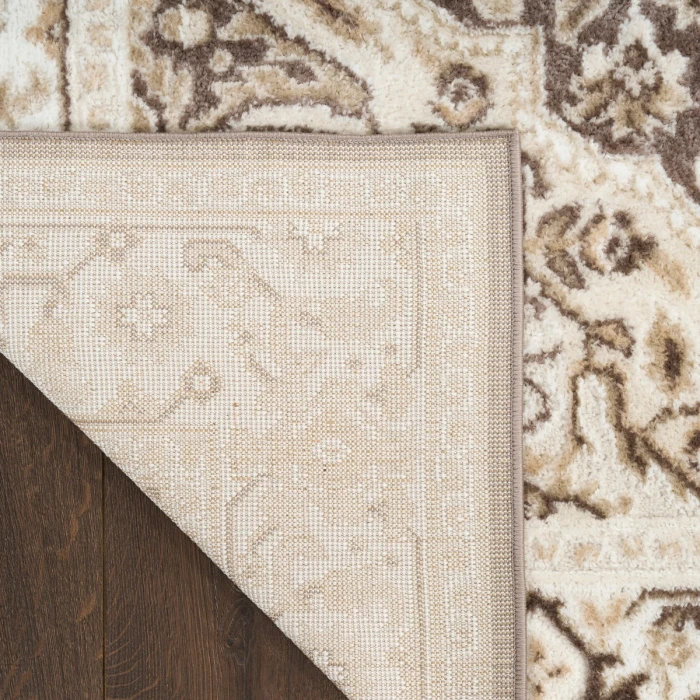 Nourison Dekor Brown Ivory DEK08 2 ft. x 4 ft. Rect. Rug