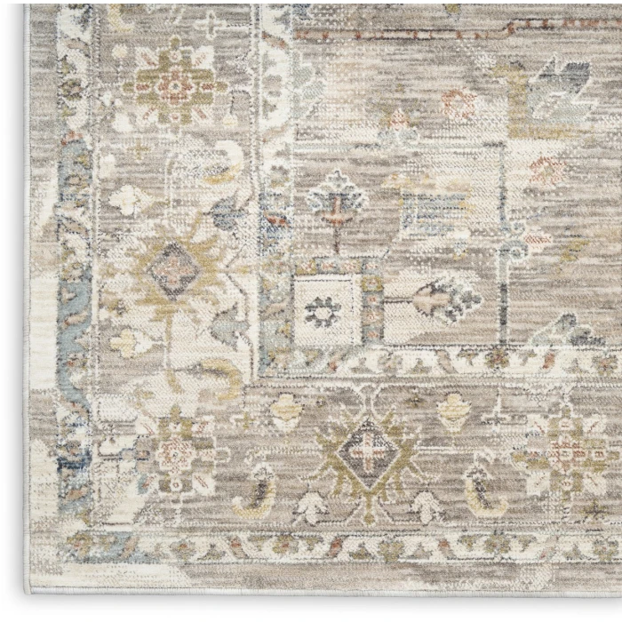 Nourison Home Antique Fusion Grey ANF02 3ft.11in. x 5ft.10in. Rect. Rug