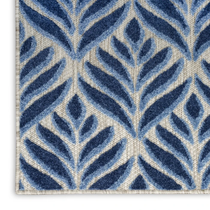 Nourison Aloha Blue ALH35 2 ft. 3 in. X 8 ft. Rect. Rug