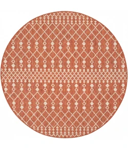 Nourison Positano Terracotta POS02 5ft. Round Rug