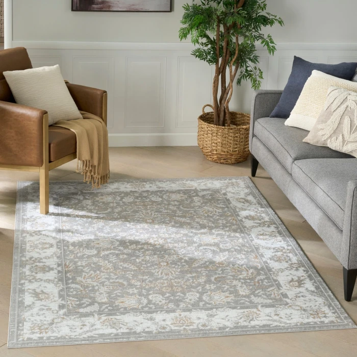 Nourison Dekor Ivory DEK09 5 ft. 3 in. X 7 ft. Rect. Rug