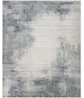 Nourison Dekor Grey Navy DEK04 7 ft. 10 in. X 9 ft. 10 in. Rect. Rug