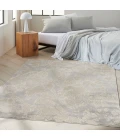 Calvin Klein CK011 Verdant Grey Beige VRD05 8 ft. X 10 ft. Rect. Rug