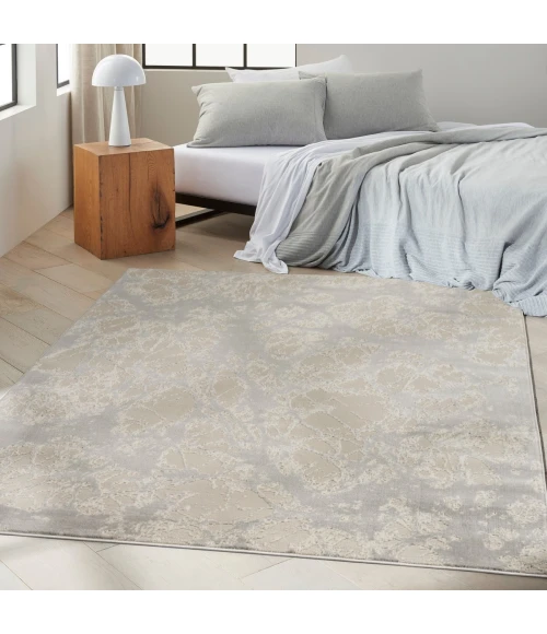 Calvin Klein CK011 Verdant Grey Beige VRD05 8 ft. X 10 ft. Rect. Rug