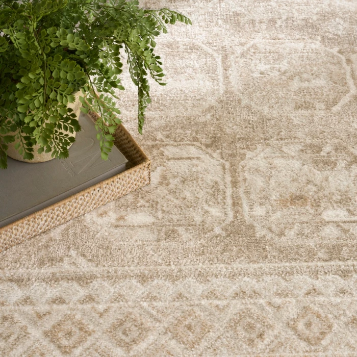 Nourison Dekor Cream Beige DEK01 5 ft. 3 in. X 7 ft. Rect. Rug