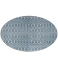 Nourison Astra Machine Washable Blue ASW10 4 ft. Round Rug