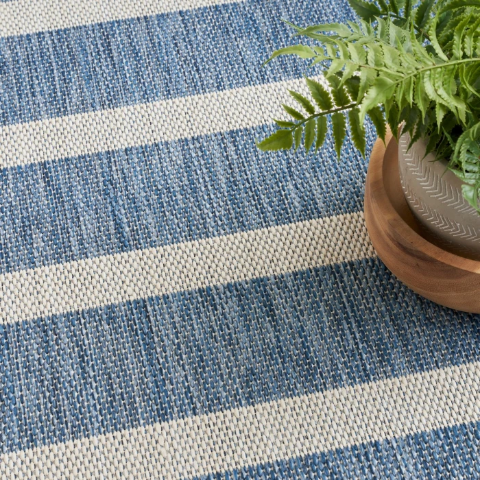 Nourison Positano Navy Ivory POS03 8 ft. X 10 ft. Rect. Rug