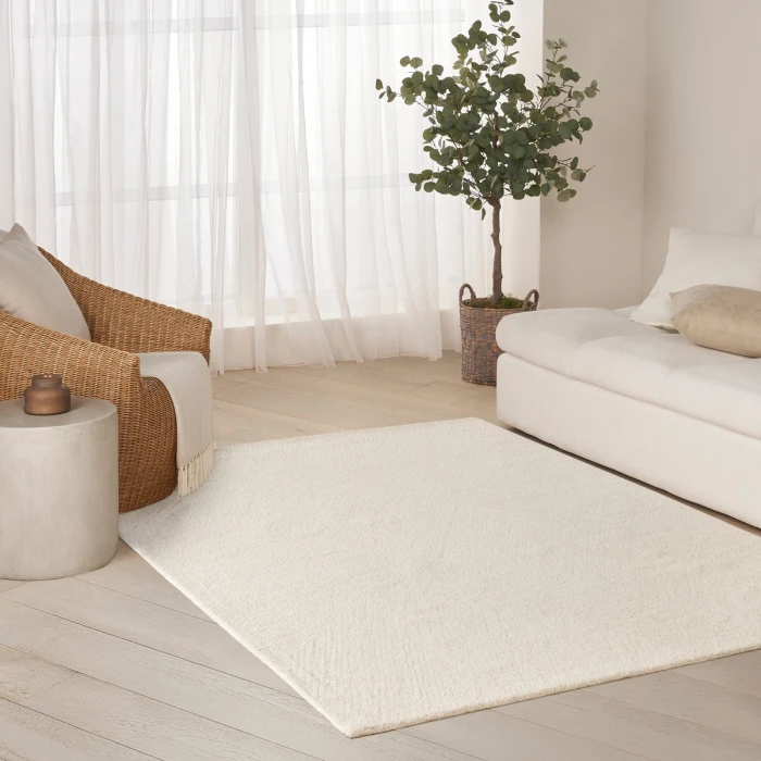 DKNY Pure Angles Ivory ANG01 4 ft. X 6 ft. Rect. Rug