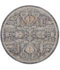 Nourison Lynx Navy Multicolor LNX02 8 ft. X Round Rug