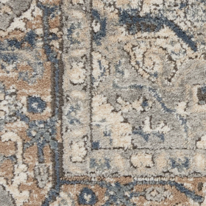 Nourison Quarry Ivory Grey QUA05 9 ft. X 12 ft. Rect. Rug