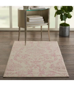 Nourison Home Jubilant JUB09 Ivory Pink 3 ft. X 5 ft. Area Rug