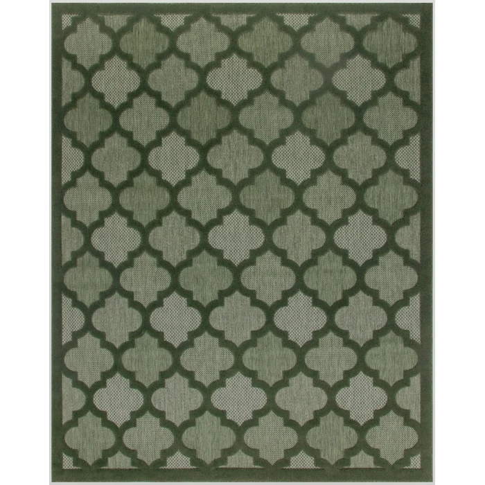 Nourison Easy Care Green NES01 10 ft. X 14 ft. Rect. Rug