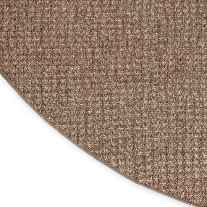 Nourison Tulum Brown TLM02 8 ft. X Round Rug